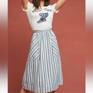 Anthropologie Akemi + Kin striped skirt XS